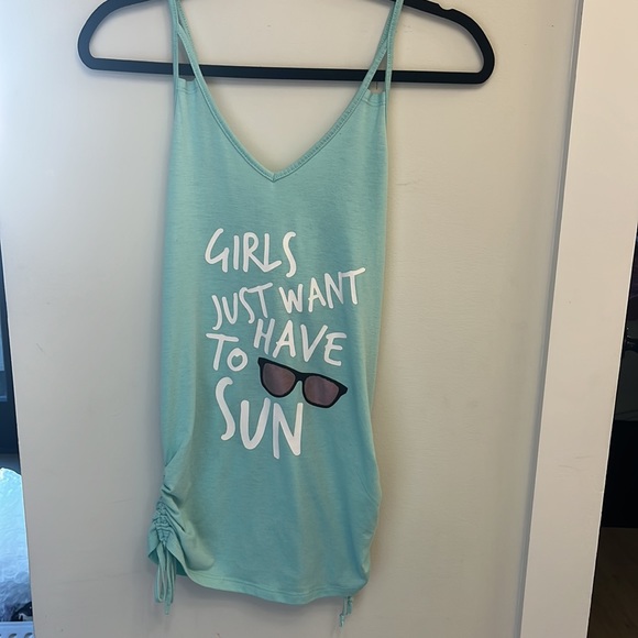 Girls Swim / Bathing Suit Coverup with lace up back details - Picture 1 of 8